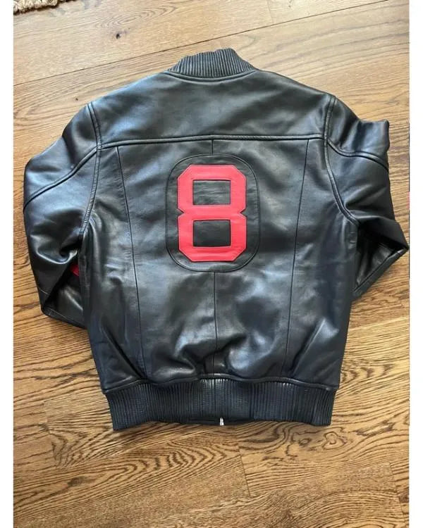 The 8 Ball Leather Bomber Jacket
