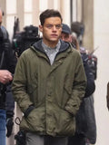 The Amateur Rami Malek Green Hooded Jacket