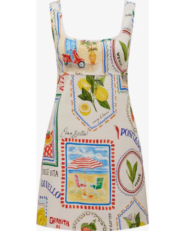 The Bold and the Beautiful Laneya Grace Printed Mini Dress Clanton Jacket