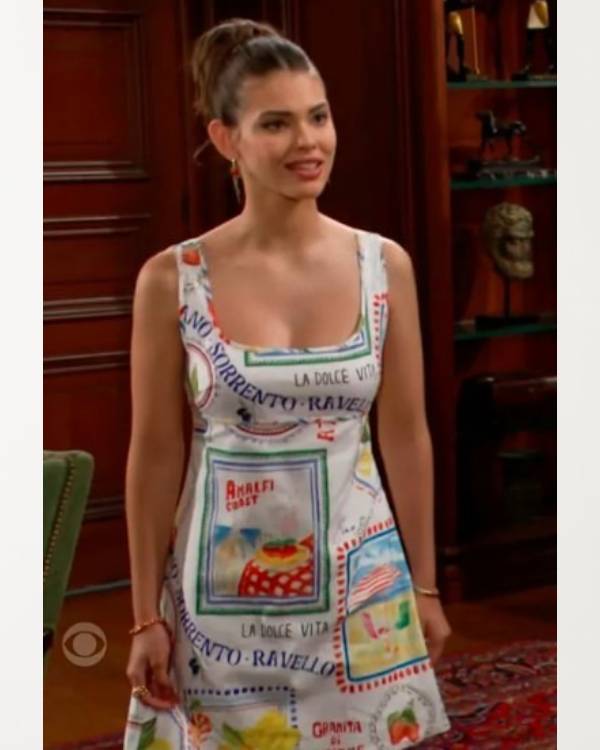 The Bold and the Beautiful Laneya Grace Printed Mini Dress Clanton Jacket