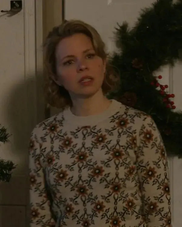 The Christmas Baby Ali Liebert Floral Sweater