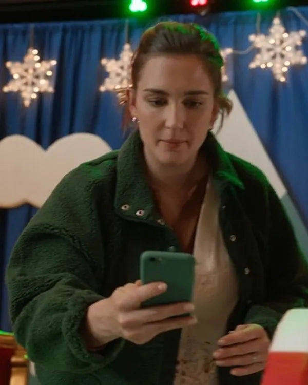 The Christmas Baby Katherine Barrell Green Fleece Jacket