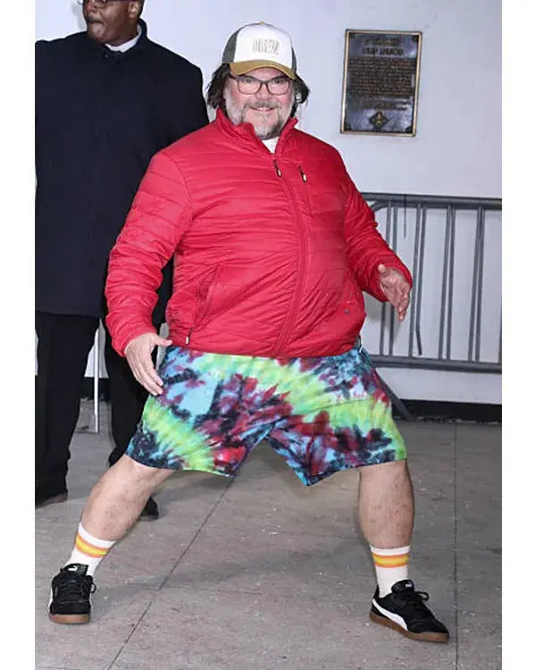 The Drew Barrymore Show Jack Black Red Puffer Jacket