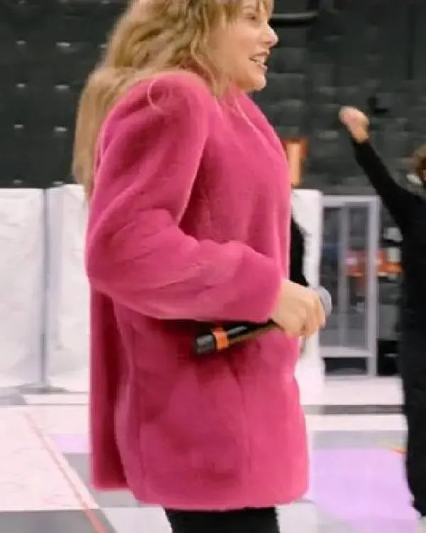 The End of an Era Taylor Swift Pink Fur Jacket