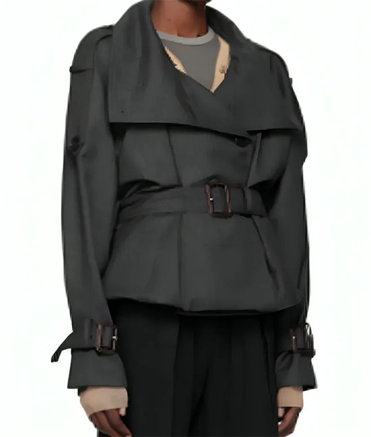 The Equalizer S05 Liza Lapira Cropped Trench Jacket