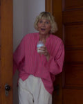 The Four Seasons S02 Kerri Kenney Pink Striped Shirt WorthVee