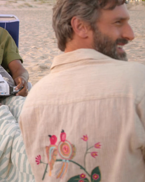 The Four Seasons S02 Marco Calvani Embroidered Bird Shirt WorthVee