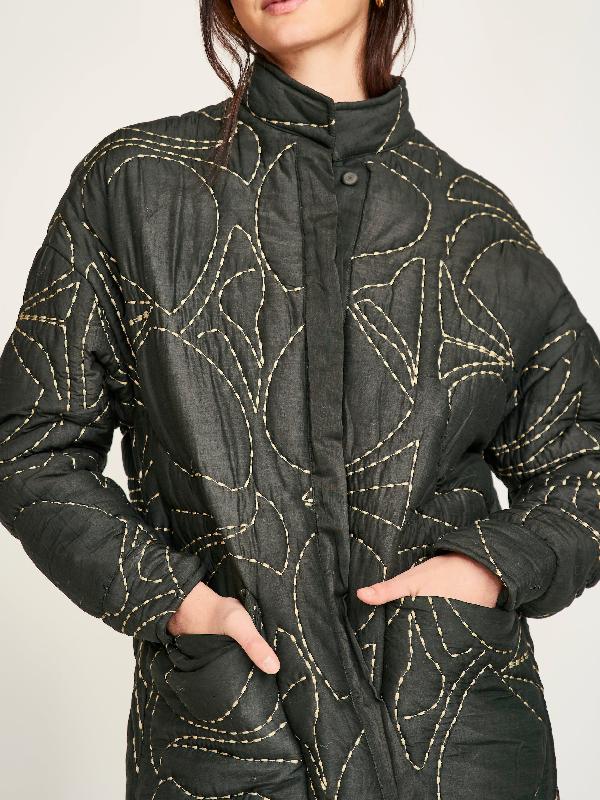 The Four Seasons S2 Kerri Kenney Charcoal Quilted Jacket WorthVee