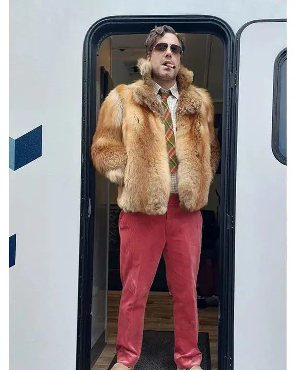 The Gentlemen 2024 Daniel Ings Brown Fur Jacket