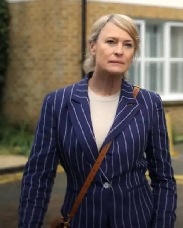 The Girlfriend Robin Wright Striped Blazer