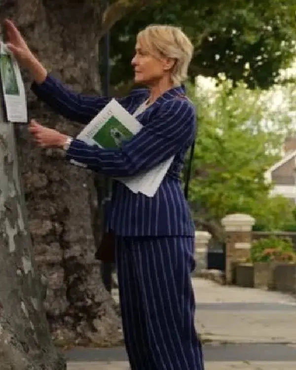The Girlfriend Robin Wright Striped Blazer