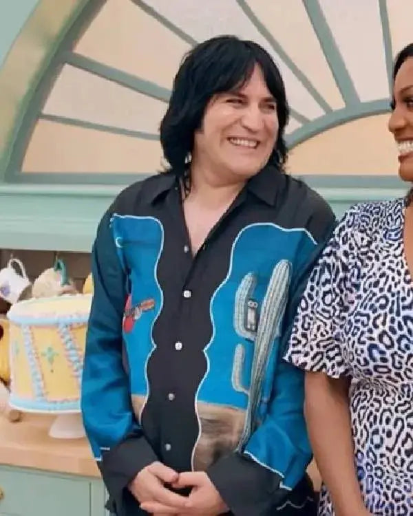 The Great British Bake Off Noel Fielding Haunted By An Owl Long Sleeve Shirt