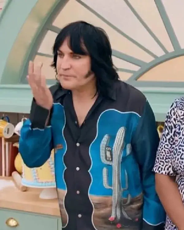 The Great British Bake Off Noel Fielding Haunted By An Owl Long Sleeve Shirt