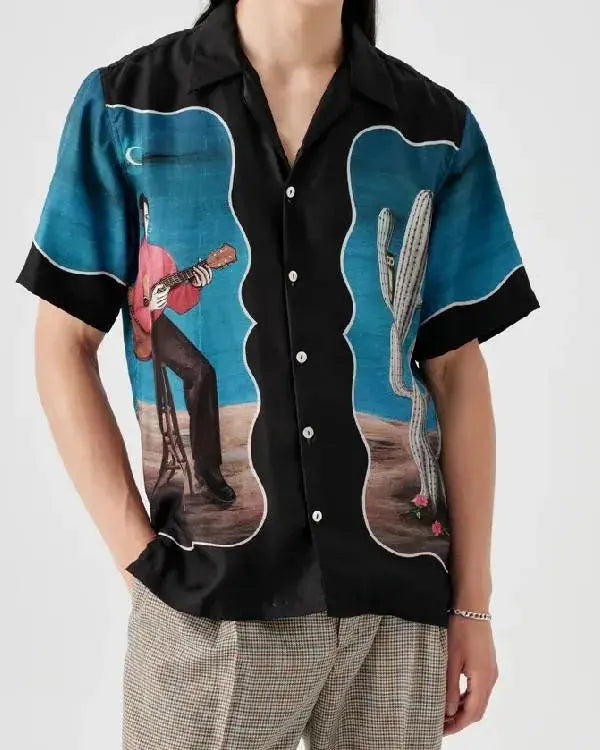The Great British Bake Off Noel Fielding Haunted By An Owl Long Sleeve Shirt