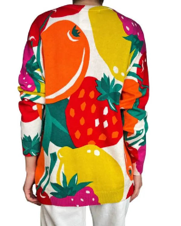 The Great British Bake Off Prue Leith Fruit Printed Sweater