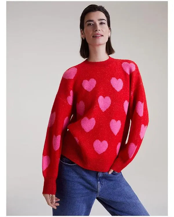 The Great Pottery Throwdown S09 Pink Hearts Sweater