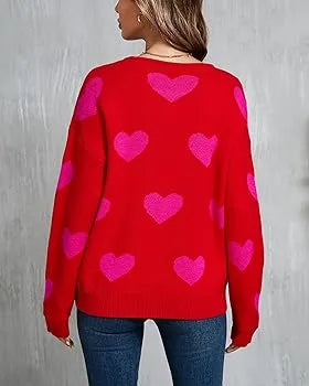 The Great Pottery Throwdown S09 Pink Hearts Sweater