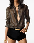 The Hunting Wives Malin Akerman Silk Blouse Clanton Jacket