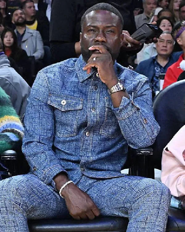 The LA Lakers Game Kevin Hart Denim Shirt