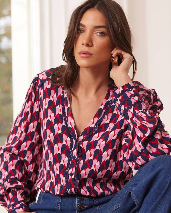 The Princess Diaries Heart Printed Blouse Clanton Jacket