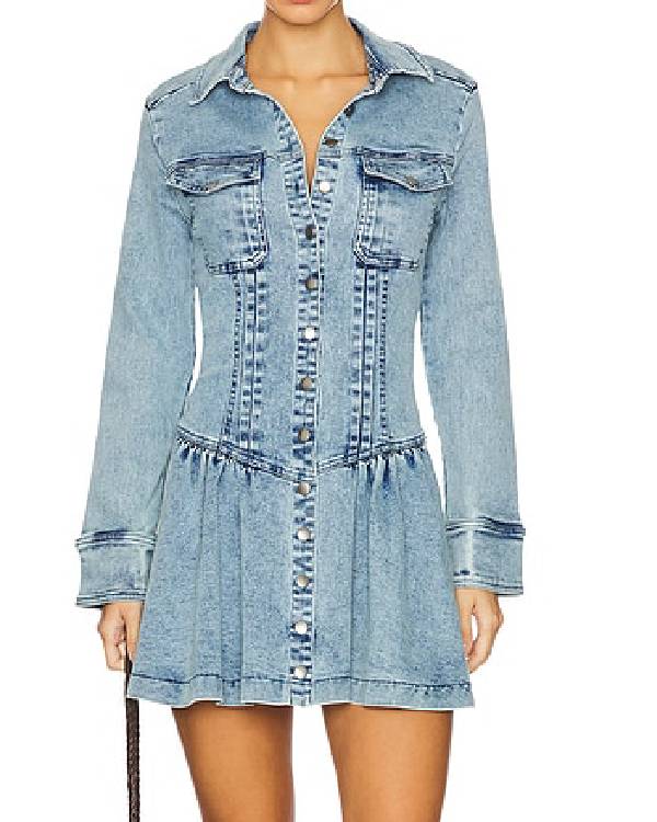 The Real Housewives of Orange County Emily Simpson Denim Mini Dress Clanton Jacket