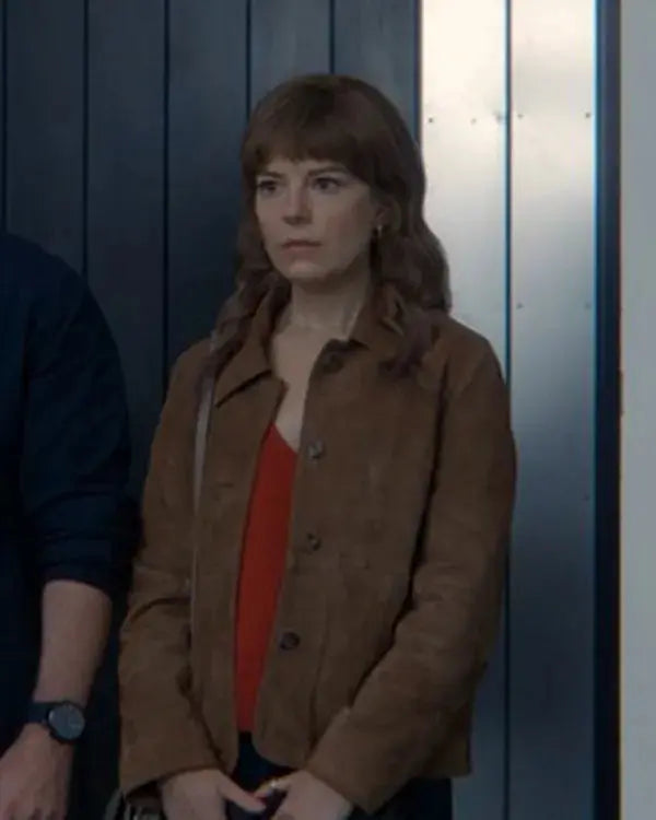 The Revenge Club S01 Emily Hunter Brown Suede Jacket