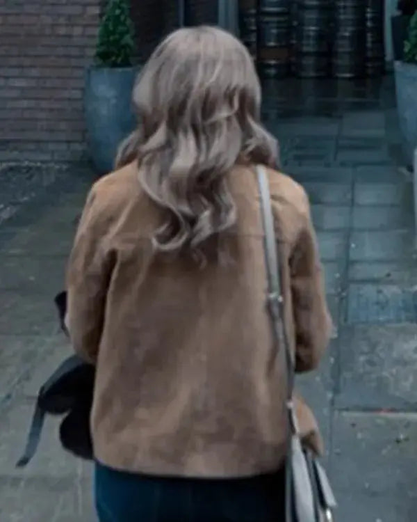 The Revenge Club S01 Emily Hunter Brown Suede Jacket