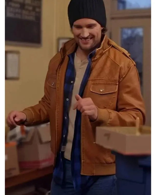 The Spirit Of Christmas Station 2025 Chase Garland Leather Jacket