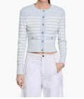 The Today Show 2025 Jenna Bush Hager Blue Striped Cardigan