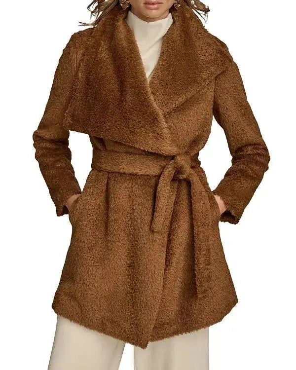 The Today Show 2025 Jenna Bush Hager Brown Wrap Coat