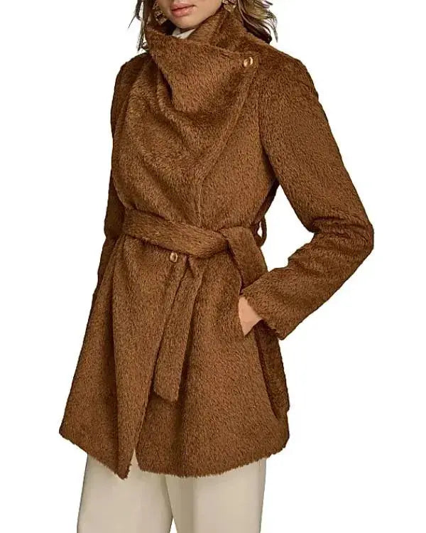 The Today Show 2025 Jenna Bush Hager Brown Wrap Coat