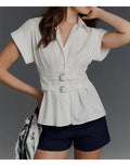 The Today Show 2025 Savannah Sellers Double Buckle Shirt