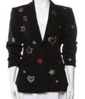 The Today Show Katie Lee Biegel Black Embellished Blazer