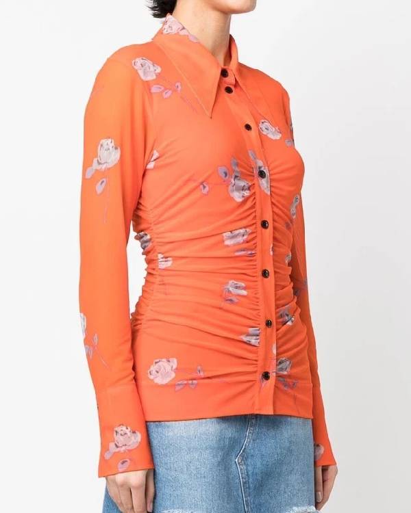 The Today Show Savannah Sellers Orange Floral Shirt Clanton Jacket