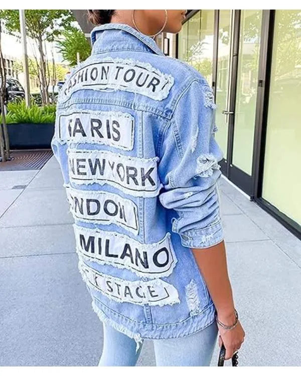 The Valley Persian Style S01 Mercedeh Javid Patchwork Denim Jacket