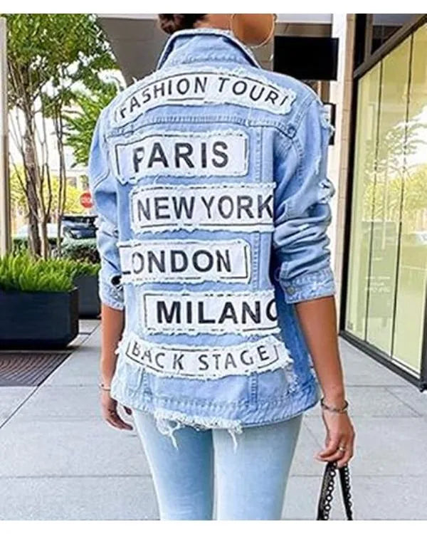 The Valley Persian Style S01 Mercedeh Javid Patchwork Denim Jacket