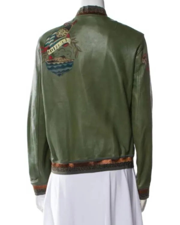 The Valley Persian Style S01 Sky Asakari Green Bomber Jacket