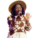 The Voice S27 Tinika Wyatt Crochet Top