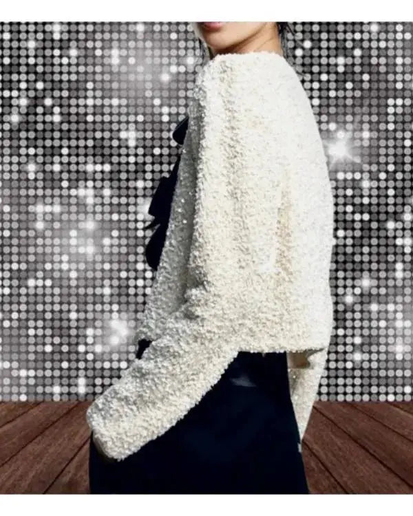 The Voice S28 Gina Miles Sequined Bow-Front Jacket