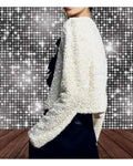 The Voice S28 Gina Miles Sequined Bow-Front Jacket