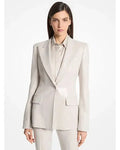 The Voice S28 Reba McEntire Cream Sequined Blazer