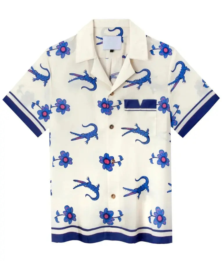 The White Lotus S3 Lochlan Ratliff Crocodiles Shirt