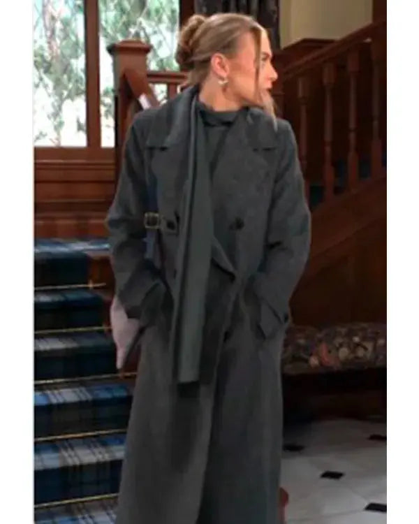 The Young and the Restless Claire Grace Newman Grey Coat