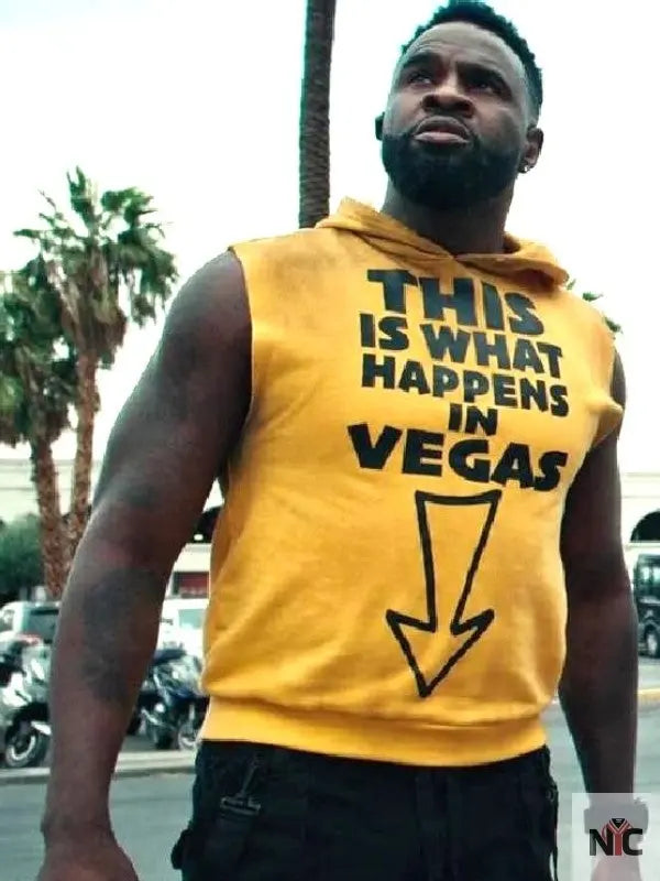 This Is What Happens In Vegas Obliterated Yellow Hoodie Clanton Jacket
