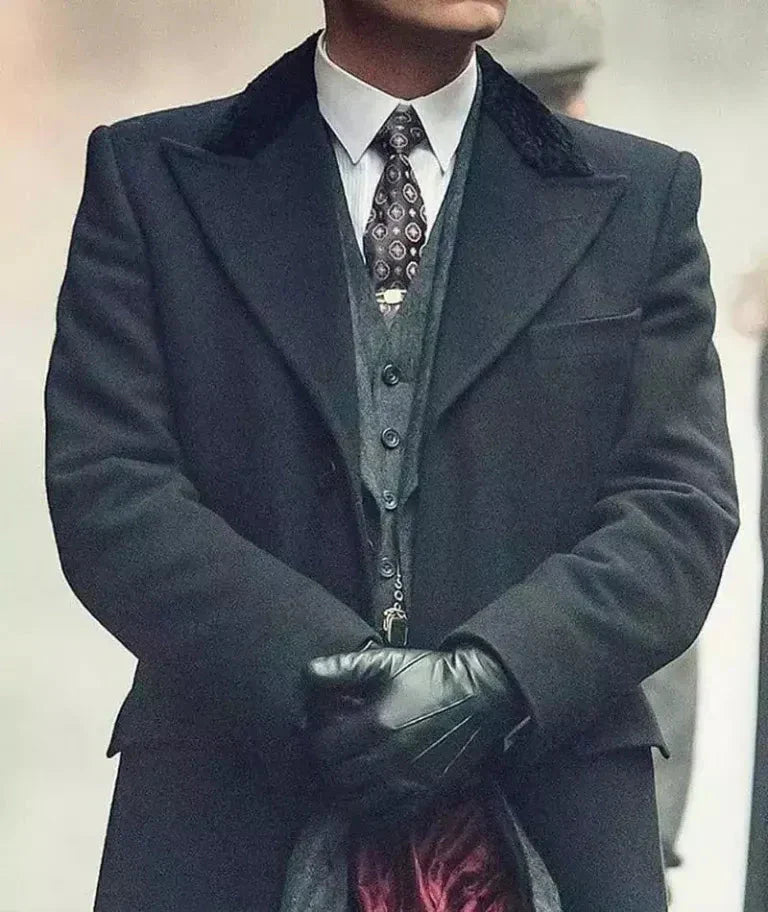 Thomas Shelby Gangster Long Wool Coat Clanton Jacket