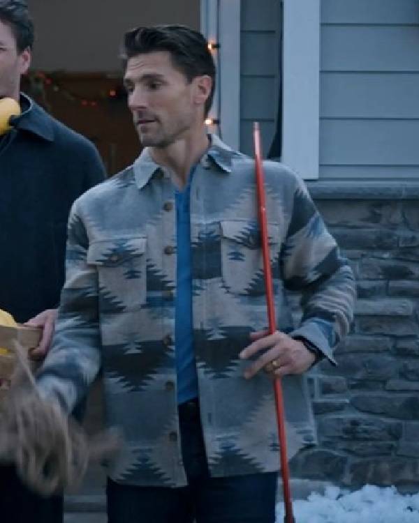 Three Wisest Men Andrew Walker Geometric Pattern Shirt Jacket