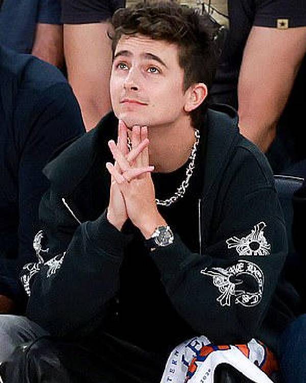 Timothee Chalamet Cleveland Cavaliers v New York Knicks Hoodie WorthVee