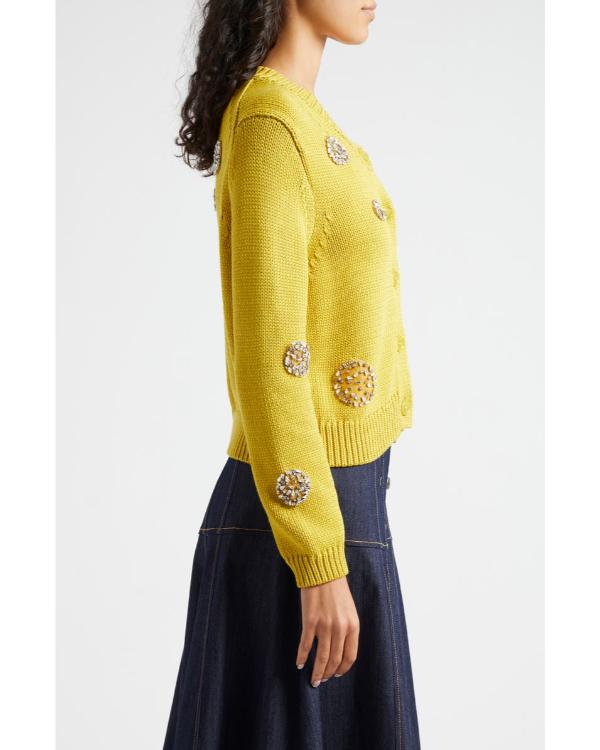 The Neighborhood S08 Tichina Arnold Embellished Yellow Cardigan
