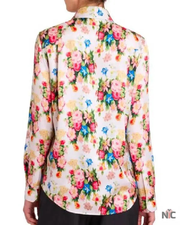 Today Jill Martin Floral Shirt Clanton Jacket