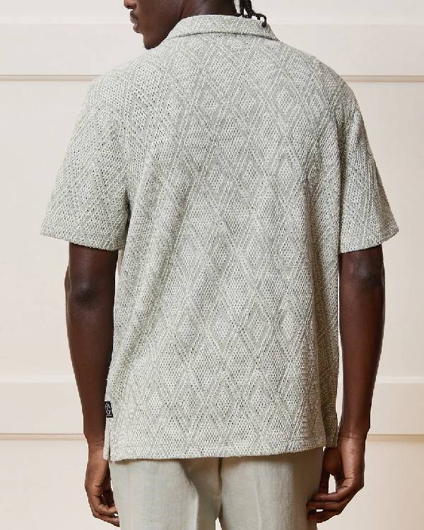 Today Anthony Mackie Sage Green Knit Shirt Clanton Jacket